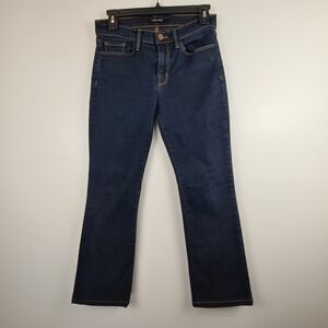 J BRAND Brooke Boot Cut Jeans Size 27 Woman's‎ Aura Dark Wash Mid Rise *altered*